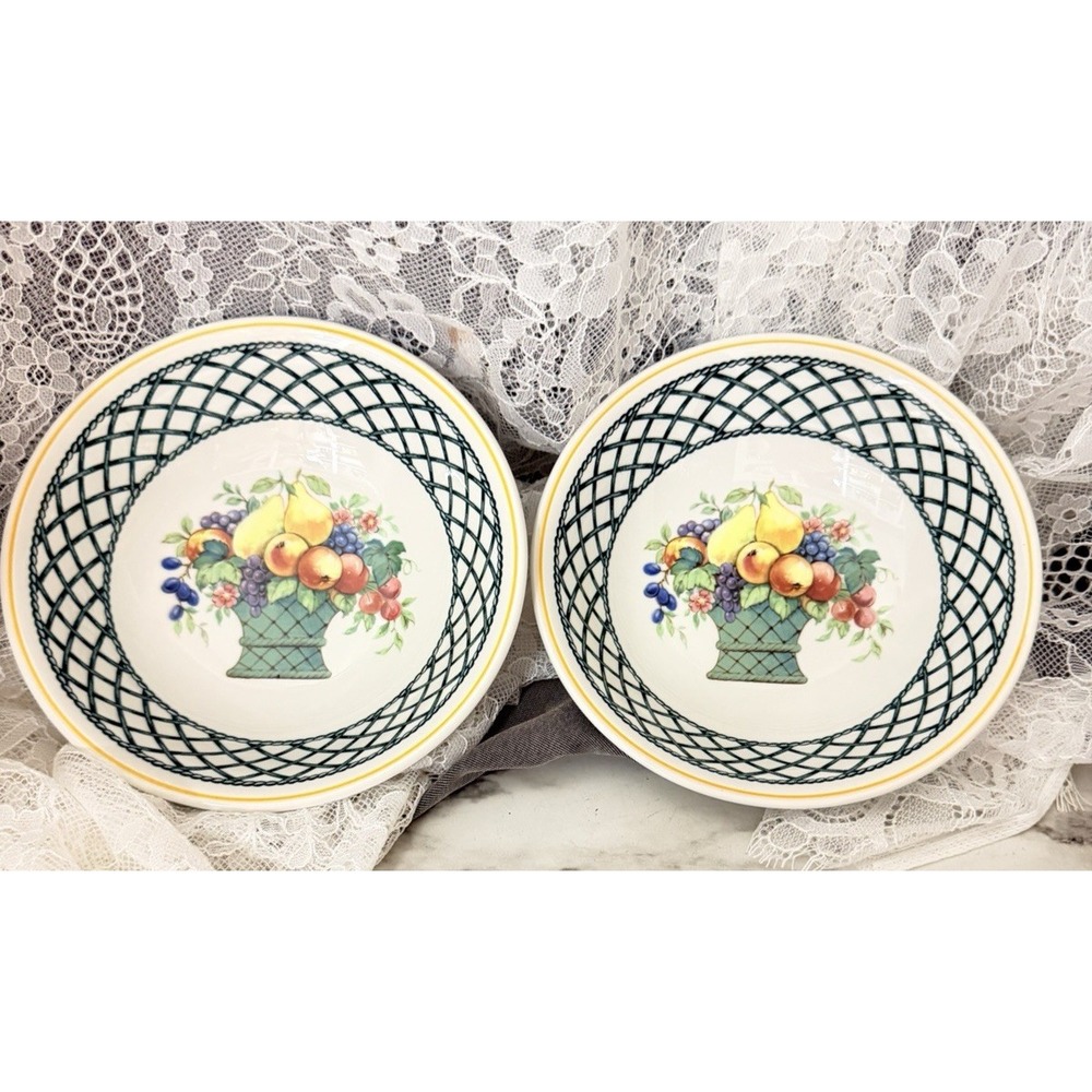 2x Villeroy & Boch Basket Pattern 6" Bowl (A3251)